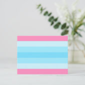 transmasculinaire vlag briefkaart (Staand voorkant)
