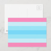 transmasculinaire vlag briefkaart (Voorkant / Achterkant)
