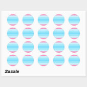 transmasculinaire vlag ronde sticker (Vel)