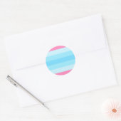 transmasculinaire vlag ronde sticker (Envelop)