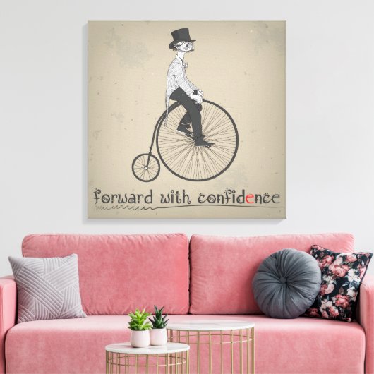 Transmettre Avec Confiance Canevas Vintage Vélo (Insitu(Salon))