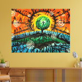 Transmigratie van de ziel (omwikkeld canvas) canvas afdruk (Insitu (Woonkamer))