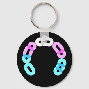 Transmorse Code Arc Sleutelhanger