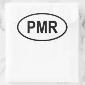 Transnistrië "PMR" Ovale Sticker (Tas)