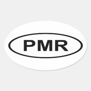 Transnistrië "PMR" Ovale Sticker