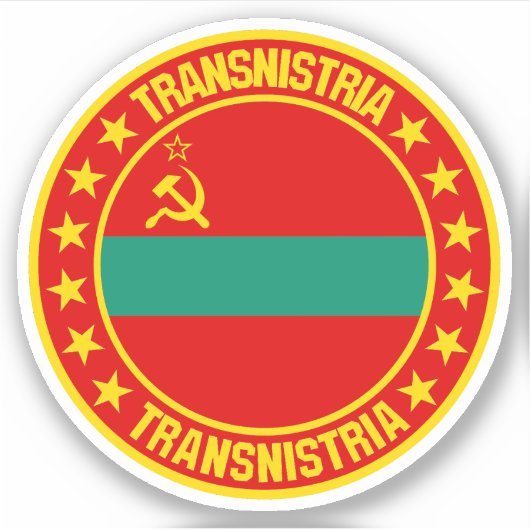 Transnistrië Sticker (Voorkant)