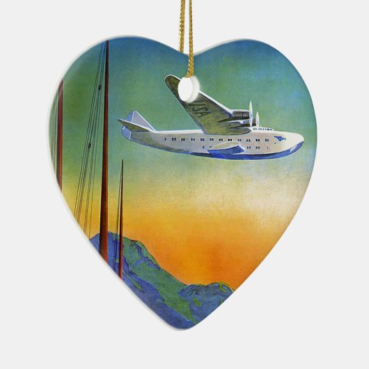 Transpacific Reizen Keramisch Ornament (Rechts)