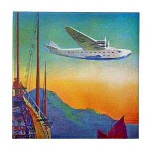  Transpacific Reizen Keramische Tegel Tegeltje