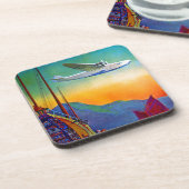 Transpacifique Voyage Artwork Dessous de verre pla (Côté gauche)