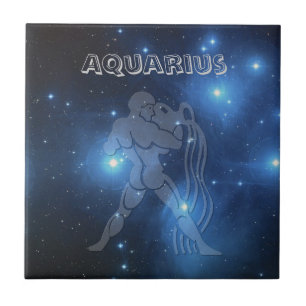 Transparant Aquarius Tegeltje