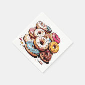 Transparant Donuts Sticker Servet (Hoek)