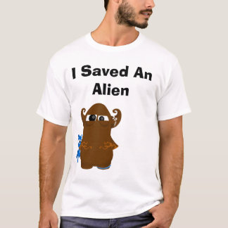 transparant, ik heb een Alien gered T-shirt