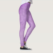 Transparant Licht Paarse Zijdeffect Leggings (Rechts)