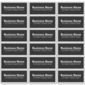 Transparant Modern Adres (of ander) Bedrijf Sticker (Voorkant)