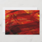 TRANSPARANT STAR Bat Bar Mitzvah Uitnodiging rood (Achterkant)