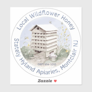 TRANSPARANT VAN Wilde Blossom Honey VEHICLE STICKE Sticker