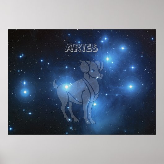 Transparante Aries Poster (Voorkant)