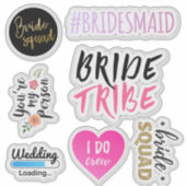 Transparante Bachelorette-partijvenster Sticker (Voorkant)