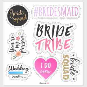 Transparante Bachelorette-partijvenster Sticker