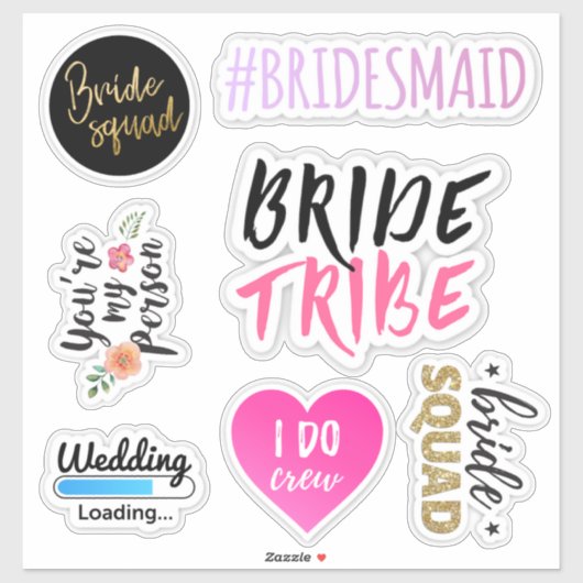 Transparante Bachelorette-partijvenster Sticker (Vel)