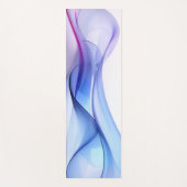 Transparante blauwe en lavendelvormen yogamat (Voorkant)