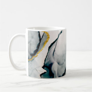 Transparante creativiteit. Abstract kunstwerk. Tre Koffiemok