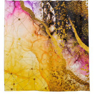 Transparante creativiteit. Abstracte wolken - ART. Douchegordijn