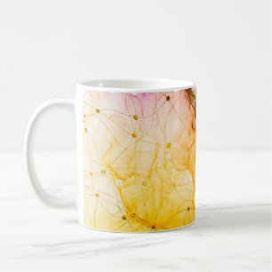 Transparante creativiteit. Abstracte wolken - ART. Koffiemok