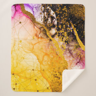 Transparante creativiteit. Abstracte wolken - ART. Sherpa Deken