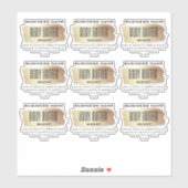 Transparante etiketten van de lichaamsboter sticker (Vel)