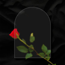 Transparante Frosted 5 "x7" Arch Blank Wedding