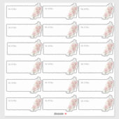 Transparante Gastadres H2 Stofrozen Sticker (Vel)