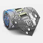 Transparante gitaar stropdas (Opgerold)