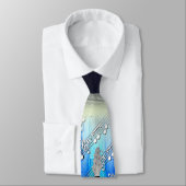 Transparante gitaarmuziek stropdas (Gebonden)