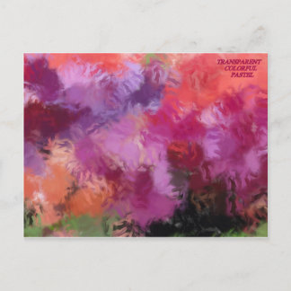 TRANSPARANTE KLORFUL PASTEL BRIEFKAART