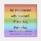 Transparante magneet zijn (Voorkant)