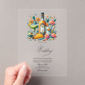 Transparante Mexicaanse Fiesta Tequila & Tacos bru Acryl Uitnodigingen (Insitu (Draagbaar))