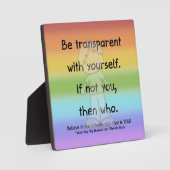 Transparante Plaque zijn Fotoplaat (Voorkant)