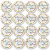 Transparante Ronde Dank u Stickers (Voorkant)