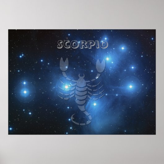 Transparante Scorpio Poster (Voorkant)