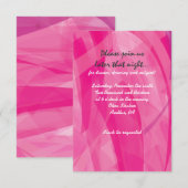 TRANSPARANTE STAR Bat Mitzvah Reception Kaart (Voorkant / Achterkant)