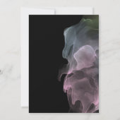 Transparante Zijde Moderne Huwelijk Kaart (Achterkant)