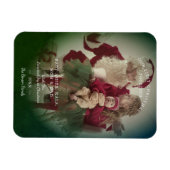 Transparantie-effect Merry-kerstfotoserie Magneet (Horizontaal)