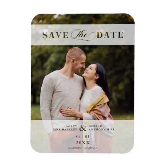 Transparantie snijdt papieren effect Fotoscript br Magneet (Verticaal)