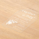 Transparent acrylic Christmas party invitations (Poser)