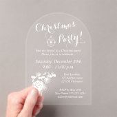 Transparent acrylic Christmas party invitations (In situ (ordinateur de poche))
