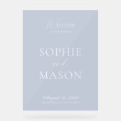 Transparent Acrylic Wedding Welcome Sign (Recto)