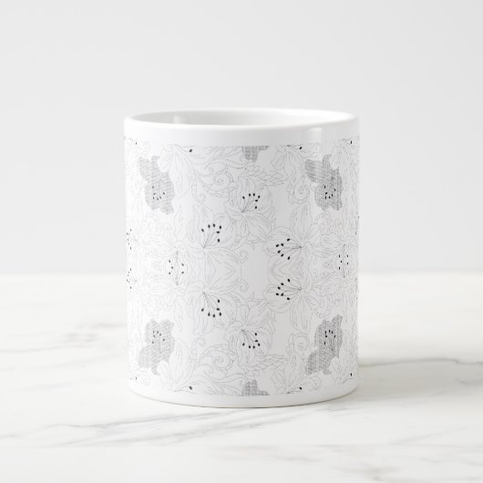 Transparent Grid Overlay – Editable PNG Texture Extra Grote Beker (Voorkant)