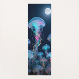 Transparent jellyfish in the moonlight yogamat