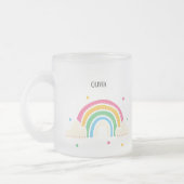 Transparent Rainbow Clouds Personalized Kids' Mug  (Gauche)